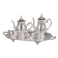 Romantica Collection 5 Piece Silver Coffee Set